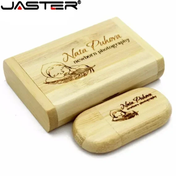 JASTER (1 قطعة شعار مجاني) محرك فلاش USB خشبي/خيزران 2.0 بندريف 4 جيجابايت 8 جيجابايت 16 جيجابايت 32 جيجابايت 64 جيجابايت 128 جيجابايت هدايا الذاكرة للتصوير الفوتوغرافي