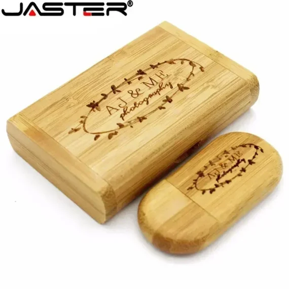 JASTER (1 قطعة شعار مجاني) محرك فلاش USB خشبي/خيزران 2.0 بندريف 4 جيجابايت 8 جيجابايت 16 جيجابايت 32 جيجابايت 64 جيجابايت 128 جيجابايت هدايا الذاكرة للتصوير الفوتوغرافي